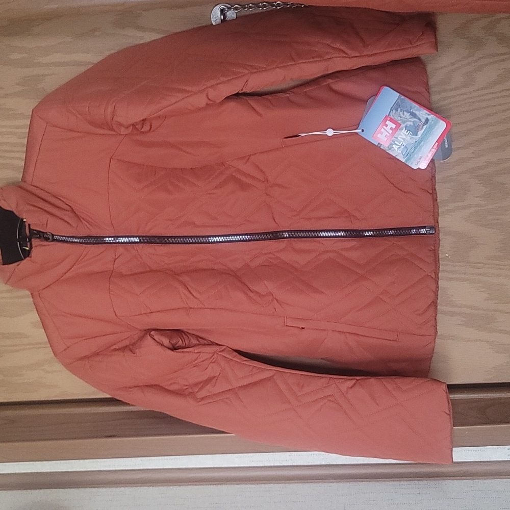 HELLY HANSEN Canyon Red Zip-Up Quilted Jacket: NWT: SZ SMALL